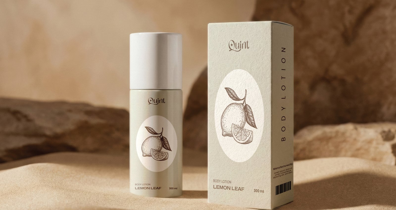 Body Lotion Box design